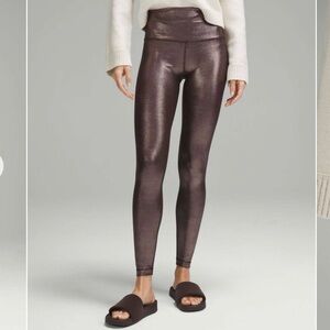 Lululemon Align High-Rise Pant 28" *Shine Radiate Foil Print French Press Sz 6